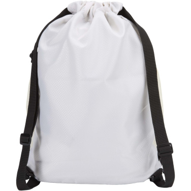 Logotrade advertising product image of: Nomad GRS recycled sports drawstring bag with bottom compartment 18L
