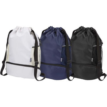 Logotrade promotional giveaways photo of: Nomad GRS recycled sports drawstring bag with bottom compartment 18L
