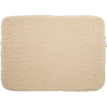 Logo trade promotional merchandise image of: Bear 13" GRS recycled sherpa laptop sleeve 2L