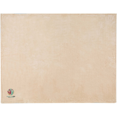 Logo trade promotional item photo of: Ashen GRS recycled sherpa blanket