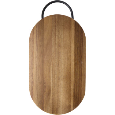 Logotrade promotional merchandise image of: Prestige acacia wood chopping board with bread knife