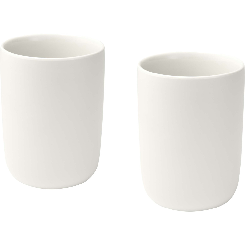 Logo trade promotional merchandise photo of: Male 350 ml ceramic cups - set of 2
