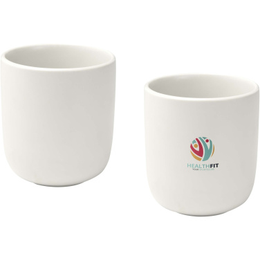 Logo trade business gift photo of: Male 200 ml ceramic cups - set of 2