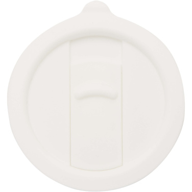 Logo trade promotional merchandise photo of: Carter 450 ml ceramic mug with plastic lid