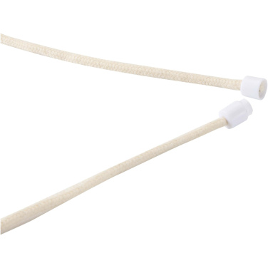 Logotrade corporate gift picture of: Adhab smartphone lanyard with bamboo details