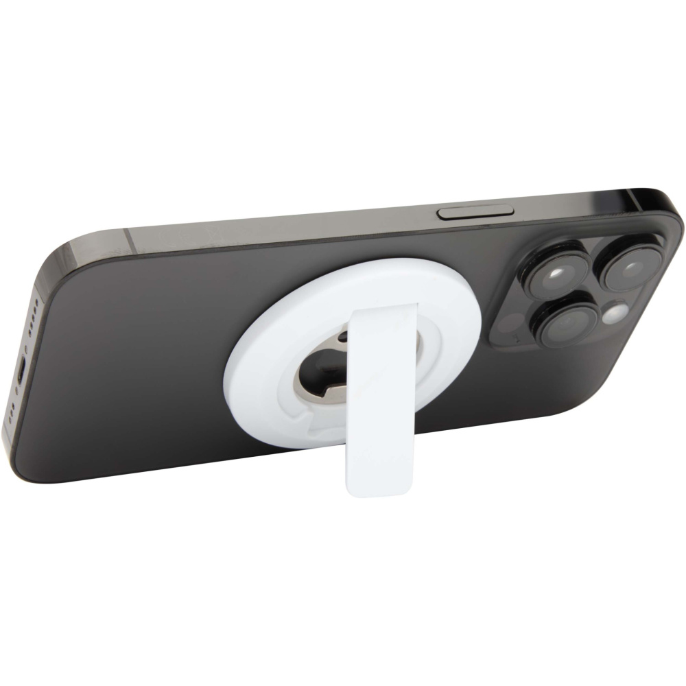 Logotrade advertising products photo of: Ain recycled plastic magnetic phone stand with bottle opener