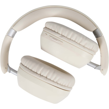 Logo trade promotional products image of: Hoggar recycled plastic over-ear foldeable ANC and ENC headphones
