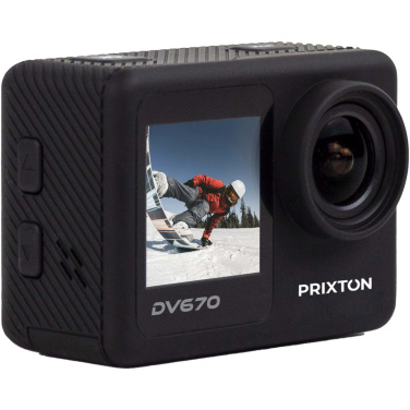 Logotrade promotional product picture of: Prixton DV670 4K dual screen action camera