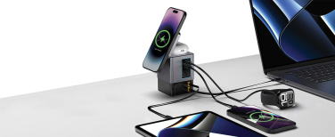 Logo trade promotional gifts image of: Urban Vitamin Sacramento 105W GAN charger+retractable cables