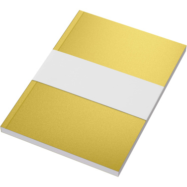 Logotrade promotional giveaway image of: Novella Austen A5 metallic soft cover notebook - 100 sheets