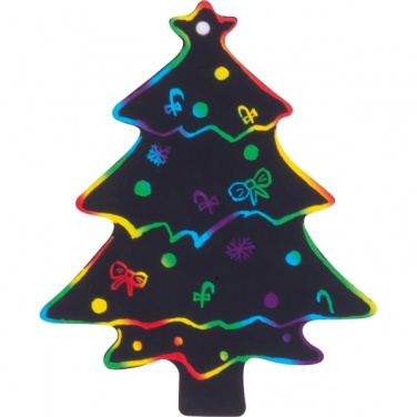 Logo trade business gifts image of: Scratch-off Christmas ornaments SOUTH POLE