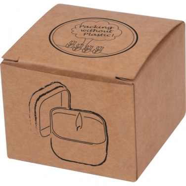 Logo trade promotional gifts image of: Candle in tin PRAGUE