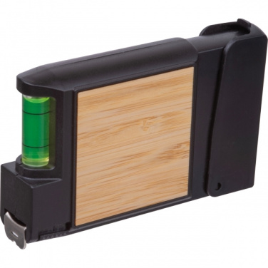 Logo trade business gift photo of: 3-Meter Tape Measure with Level HALIFAX