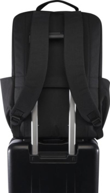 Logotrade corporate gift picture of: Libra 15” GRS recycled laptop backpack 15L