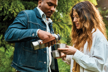 Logo trade promotional gifts picture of: Black+Blum Explorer Flask Duo 1L