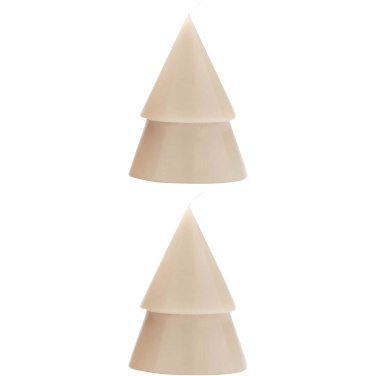 Logo trade corporate gifts picture of: Originalhome Xmas tree candle set of 2 - M