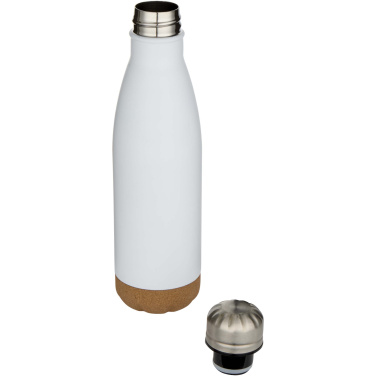 Logo trade corporate gift photo of: Cove 500 ml double wall vacuum insulated stainless steel water bottle with cork details
