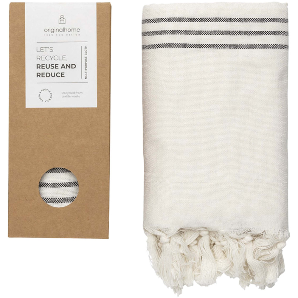 Logo trade promotional merchandise picture of: Originalhome recycled cloth - 85 x 175 cm