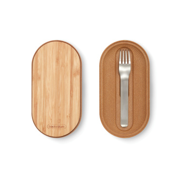 Logo trade promotional merchandise picture of: Black+Blum Stainless Steel Double Bento Box