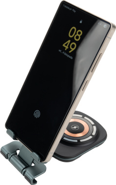 Logo trade corporate gift photo of: Phone holder with wireless charger