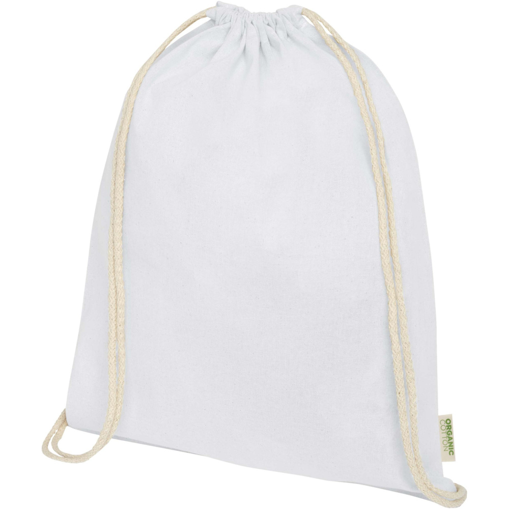 Logotrade promotional merchandise photo of: Odisha 140 g/m² OCS organic drawstring bag 5L