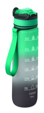 Logo trade promotional giveaways image of: Sports water bottle RPET 1L