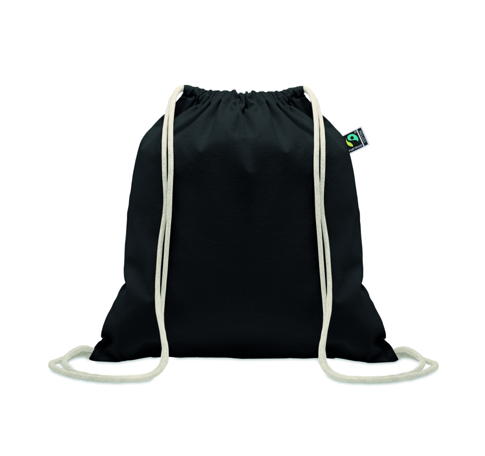 Logotrade advertising product image of: Drawstring bag Fairtrade 180gr