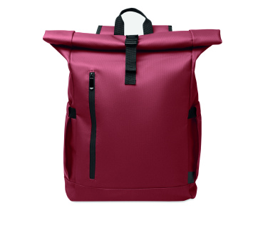 Logo trade business gifts image of: Rolltop laptop rucksack 600D