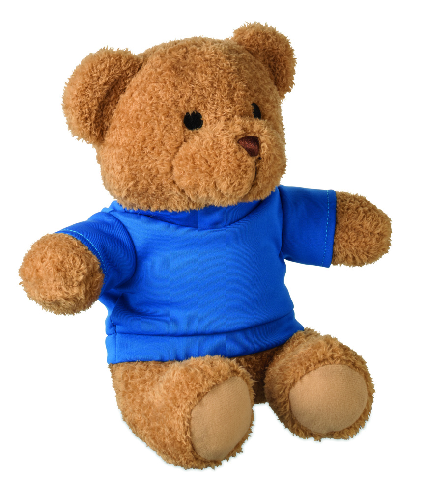 Logo trade business gifts image of: Teddy bear with t-shirt 23 cm