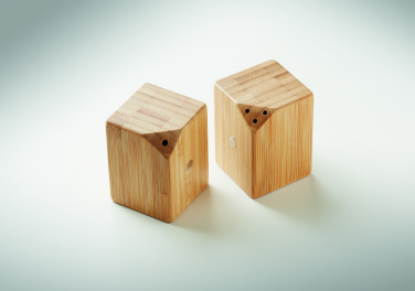 Logotrade promotional item picture of: Bamboo salt & pepper set