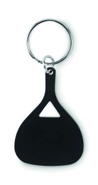 Logo trade advertising products image of: Aluminium key ring