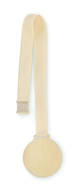 Logo trade advertising products picture of: Wooden medal