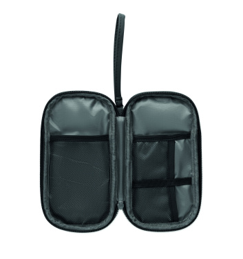 Logo trade promotional giveaways picture of: Tech organiser pouch 600D RPET