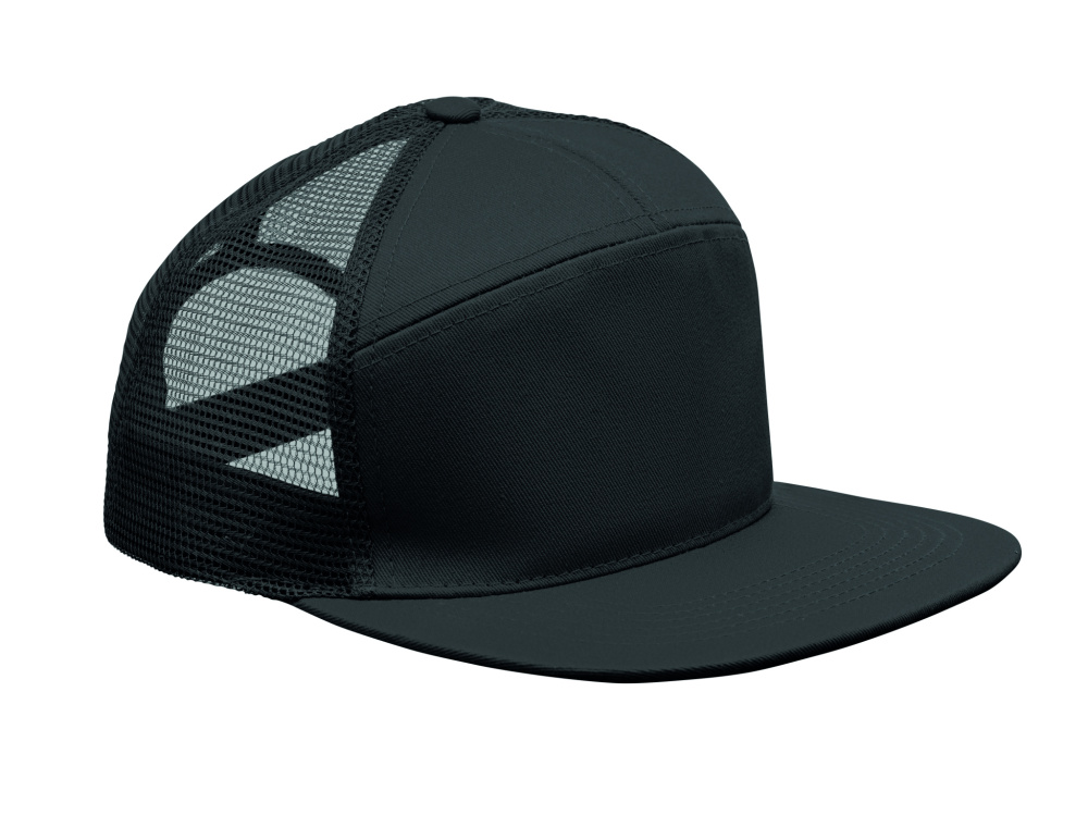 Logo trade corporate gift photo of: 7 panel flat visor cap