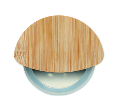 Logo trade promotional merchandise photo of: Round bamboo pizza cutter