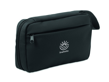 Logo trade promotional merchandise image of: Toiletry bag 600D RPET