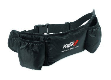 Logo trade promotional giveaway photo of: Sports waist bag 420D RPET