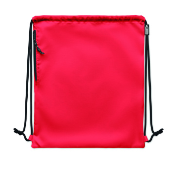 Logo trade promotional gifts image of: Large drawstring bag 300D RPET