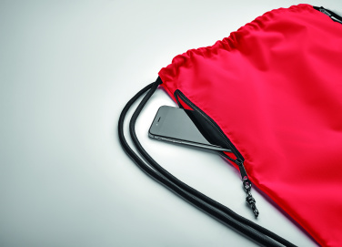 Logotrade promotional giveaway image of: Large drawstring bag 300D RPET