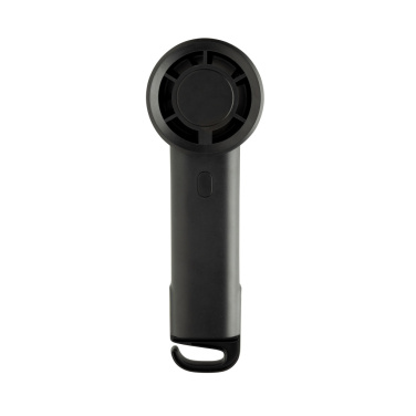 Logo trade promotional gifts image of: Twist RCS recycled plastic re-chargeable portable fan