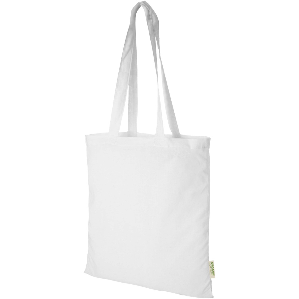 Logo trade promotional gifts image of: Odisha 140 g/m² OCS organic tote bag 7L