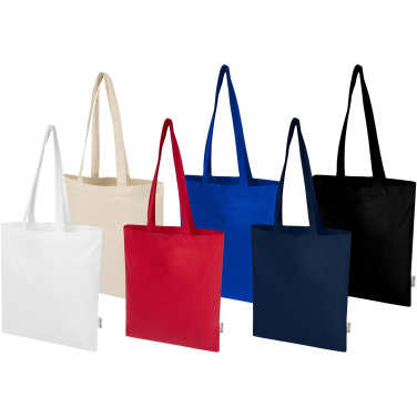 Logotrade advertising product picture of: Peru Blend 180 g/m² GRS recycled cotton tote bag 7L