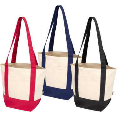 Logo trade promotional gifts picture of: Sam 320 g/m² GRS recycled mini cotton tote bag