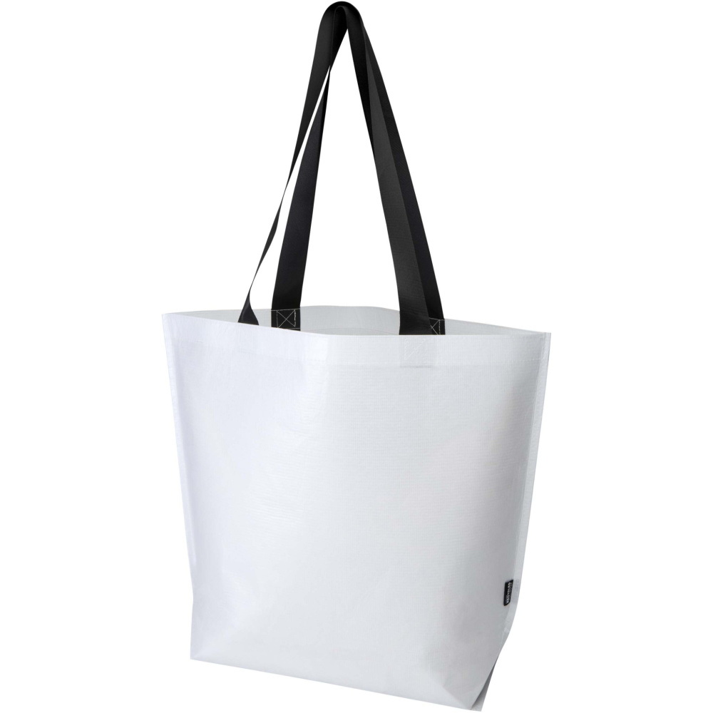 Logo trade promotional merchandise picture of: Duo GRS recycled double-laminated oversized tote bag 30L
