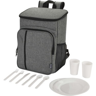 Logotrade corporate gifts photo of: Tundra GRS recycled picnic cooler backpack with cutlery set 20L