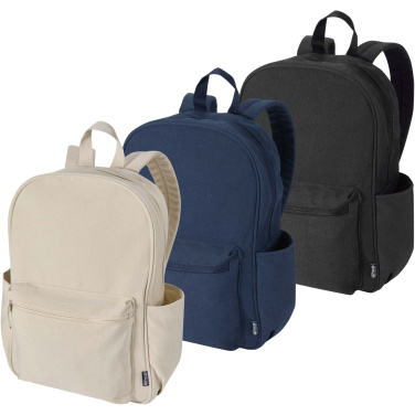 Logo trade promotional items picture of: Recanvas 15.6” GRS recycled city backpack 16L