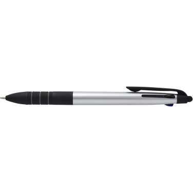 Logotrade promotional product picture of: Trine 3-ink RCS recycled ballpoint pen with stylus