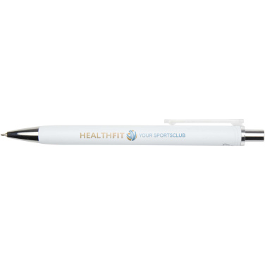 Logo trade promotional item photo of: Feld RCS recycled ballpoint pen with metallic finish (black ink)