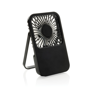 Logotrade business gift image of: Aervina RCS recycled plastic re-chargeable desk fan