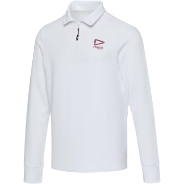 Logo trade promotional giveaways image of: Zeus long sleeve unisex half zip polo